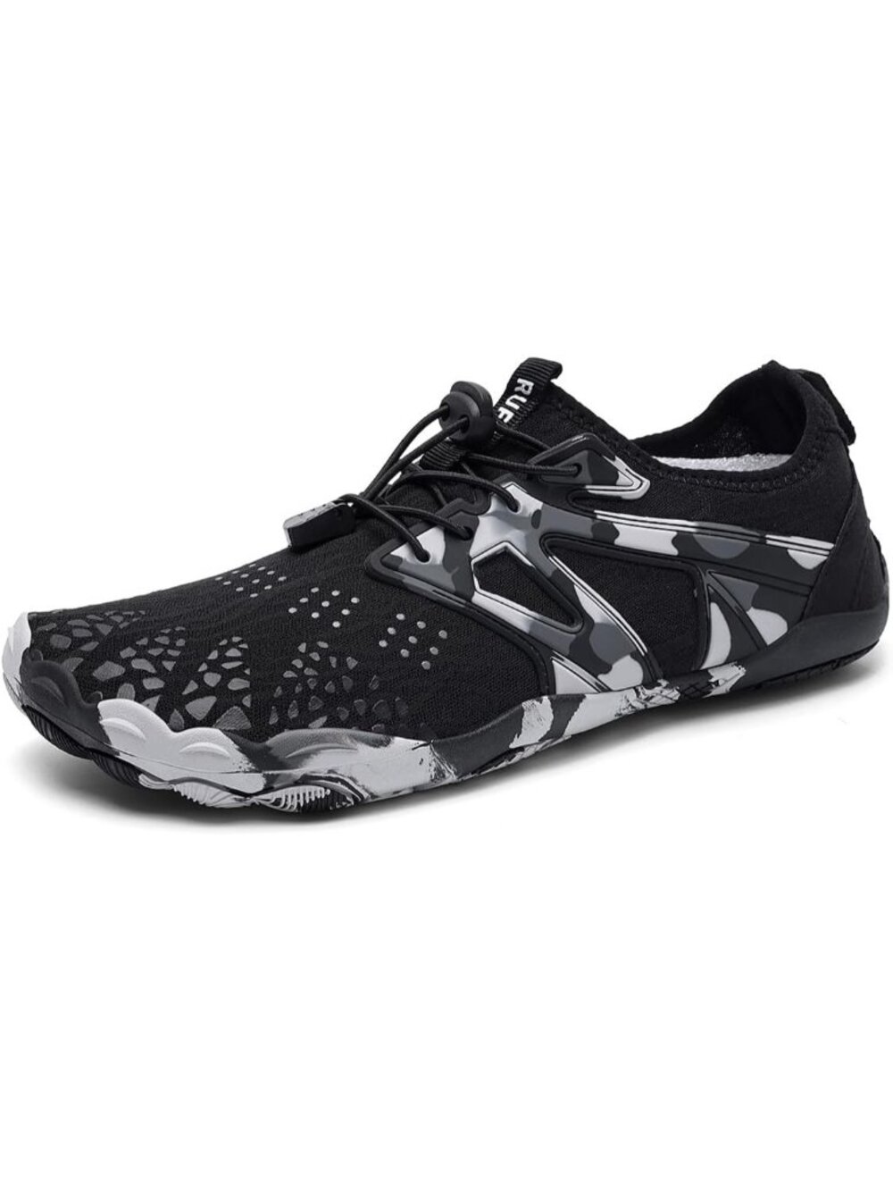 Womens Black Mesh Barefoot Breathable Non-Slip Athletic Footwear Water Shoes